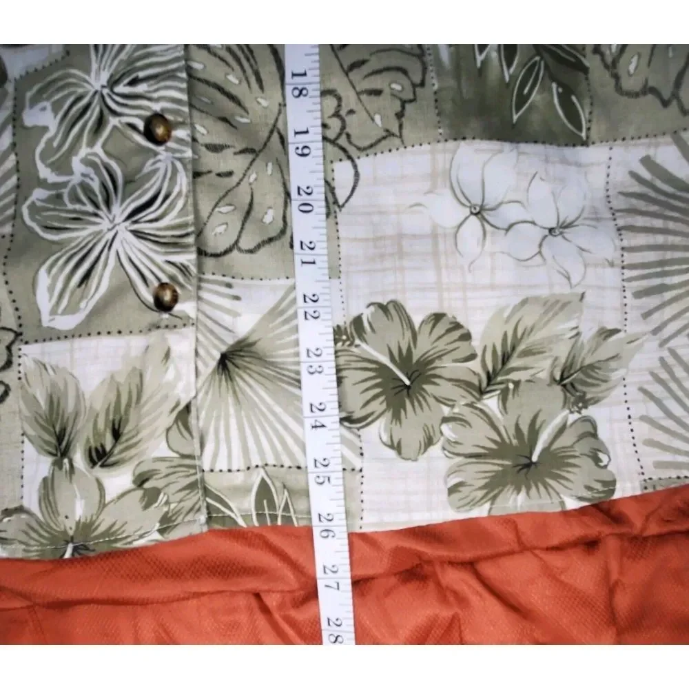 Vintage Tapestry Shirt Mens LARGE USA Hawaiian Tiki Aloha‎ Batik Camp Plus